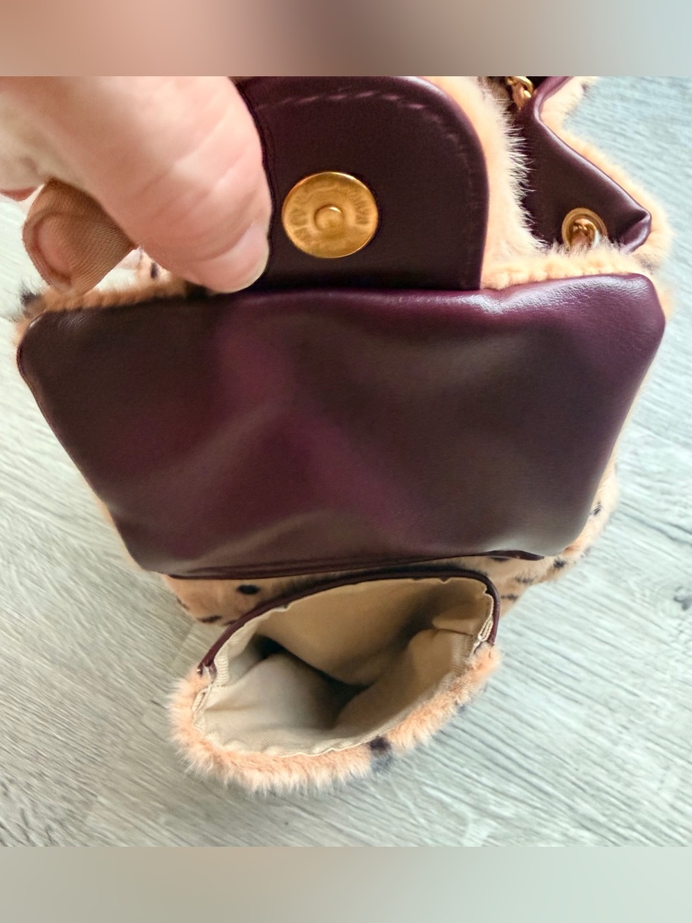 FULL SET NEW Source Unknown Chanel Pony Hair Mini 25 Cheetah Polka Dot Print Bag - Picture 16 of 16